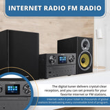 Philips Bluetooth & WiFi Stereo System for Home with CD Player, Spotify, Internet Radio, FM Radio, MP3 Playback, Crisp Highs and Rich Bass 100W, Remote Control Included