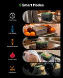TaskStar Heated Lunch Box, 100W Cordless Electric LunchBox with Scheduled Heating and Leakproof 1.2L Battery Operated Food Warmer for Car Travel Jobsite, Portable for Truck Drivers Workers Adults