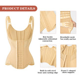 MISTHIN Waist Trainer for Women Corset Shapewear Tummy Control Vest Waist Cincher Shaper Workout Girdle (Nude, XX-Small)