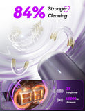 Beser Ultrasonic Retainer Cleaner, 2X Clean, 4X Sterilize, Dental Retainer Cleaner Machine Pod for Aligner, Nightguard, Mouth Guard, Denture Cleaner, Oral Dental Care, IPX6, 200ML, White