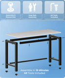 51" Home Office Desk Modern Computer Desk 51.2x23.6x29.5 inches PC Table with Thicken Frame