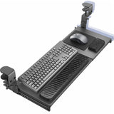 VIVO Black Clamp-on 23” to 30” x 11" Adjustable Keyboard Tray, Mount-KBST1