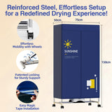 Clothes Dryer, 1000W Drying Machine for Laundry Double Layers PTALSEAW