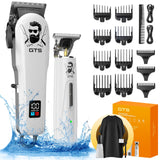 GTSPro Hair Clippers for Men, Clippers and Trimmers Set, Barber Clippers, Electric Hair Trimmer with Box, Gifts for Men White