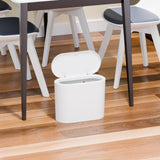 Pack 3.17 Gallon Slim Bathroom Trash Can with Lid and Dog Proof Garbage Can and Wastebasket