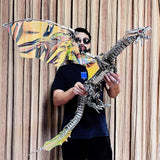 URFunModel 3D Metal Puzzle for Adults, Metal Steampunk Puzzle Bloodthirsty Aurora Dragon 3D Metal Model Building Kit with Stand, 3000+PCS 3D Jigsaw Puzzle Dragon Animal Puzzle Gift