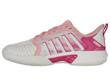 K-Swiss Women's Pickleball Supreme Shoe, Cloud Dancer/Raspberry Sorbet, 10 M