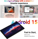 Android 15 Tablet 10 Inch, 20GB RAM 64GB ROM 1TB Expandable