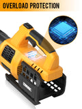 EWORK Cordless Leaf Blower 21V Electric Leaf Blower with (2) 3.0Ah Batteries and Fast Charger, Variable Speed