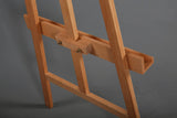 M&T Displays Wooden Modern Art Easel – Adjustable Beechwood Tripod Painting Canvas Holder with Storage Tray, Floor Easel Stand for Artists, Galleries, Weddings, Events, Signs, Classrooms, and Studios