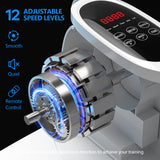 Under Desk Elliptical Machine 12 Speeds Electric Leg Exerciser as Seen on TV for Seniors Quiet Portable Seated Foot Pedal Exerciser for Home Office Use