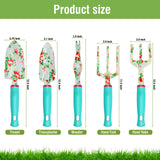 Garden Tools Set WANCHI 10 Piece Heavy Duty Floral Garden Tool Set Gardening Gifts for Women Men Birthday Rust-Proof Aluminum