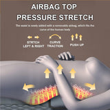 Heated Vibrating Massage Mattress Pad with 20 Massage Heads, Full Body Pain Relief Mat for Back, Lumbar & Legs, Portable & Foldable Design for Easy Storage