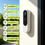 CEMANTA 2.5K Video Doorbell Camera Wireless with Chime,Free Cloud Storage
