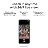 Google Nest Doorbell (Wired, 2nd Gen) - Wired Video Doorbell Camera - Doorbell Security Camera - Snow