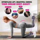 HOXWC Ankle Resistance Bands, Ankle Bands with Cuffs for Working Out, Exercise Bands for Butt Lift, Training Workout for Kickbacks Hip Gluteus Training Exercises