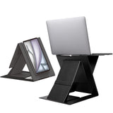Folding Laptop Stand Lap Desk, Portable & Mini Computer Stand Laptop Desk for Travel and Home Office, Ergonomic Design, Black MOFT