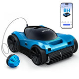 MT-VIKI H8 Cordless Robotic Pool Cleaner, Pool Vacuum Robot with 480 Min Runtime, Wall & Waterline Cleaning, App & Remote Control