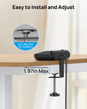 TROND 20W USB C Desk Clamp Power Strip Fit 1.97" Tabletop, ETL List, 6ft