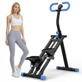 Borcolo Stair Stepper for Home, 265lbs Vertical Climber Machine for Full-Body Exercise, Stair Stepper with Resistance, Home-Upgrade Climber Equipment with Adjustable Handlebar for Women Men, Black