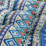 HXAZGSJY Chair Cushions for Dining Chairs Bohemian Soft Patio Chair Pads Indoor Office Home Kitchen Square Dining Chair Cushion Pillow Blue 20"x20"x4"
