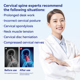 Cervical Traction Device, Adjustable Neck Stretcher for Pain Relief, Lightweight Neck Support Brace for Cervical Spine Decompression, Ergonomic Design for Home, Office & Travel Use