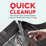 Dash Stand Mixer (Electric Mixer for Everyday Use): 6 Speed Stand Mixer with 3 qt Stainless Steel Mixing Bowl DASH