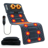 Kainsati Full Body Massage Mat with Heat & Detachable Neck Pillow - 10 Motors, 9 Speeds, 9 Modes for Neck & Back Pain Relief, Ideal Home Office Massage Pad, Gift for Men, Women