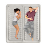 Intex King Air Mattress, Dura-Beam Deluxe 22" Dual Zone Inflatable Bed with Built-in Pump