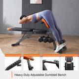 FITKS360 Roman Chair Hyperextension Bench-Adjustable Weight Bench 800LBS– Multi-Functional Full Body Workout Equipment: Hamstrings & Lower Back – Foldable Multi-Purpose Workout Equipment for Home Gym