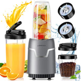 LAMPICK Smoothie Blender, 1100W Personal Blender for Shakes and Smoothies, Blenders and Grinder Combo for Kitchen