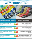 FTAKRY Resistance Bands for Working Out, Exercise Bands with 5 Resistance Levels, Natural Latex Resistance Bands Designed for Home Fitness, Strength Training and Flexibility Exercises (Assorted) FTAKRY