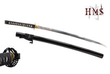Hand Forged 1060 Carbon Steel Crane Black Katana Full Tang Sword