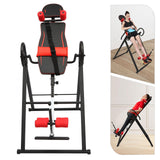 Fujsnmu Inversion Table, 330LBS Heavy Duty Adjustable Foldable Frame with Extended Ankle Lock, Back Pain Relief Kit for Home Gym, Office & Physical Therapy