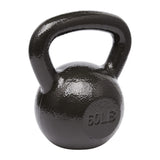 Amazon Basics Cast Iron Kettlebell for Strength Training, Wide Handle, 60 Pounds, Black