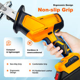 950W Brushless Motor Electric Meat and Bone Saw, with（2600mAh Battery 4 Upgraded Blades）Handheld Butchering Tool - Home Butcher Saw Kit with 1 toolbox