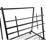 Gelacie 39" x 23" x 37" Floor Dispenser Rack – Adjustable Rolling Storage for Rolls Mat Rack Heavy-duty Paper Roll Organizer Stand Black Powder-Coated Steel