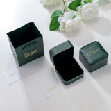 Oseew Emerald Ring for Men 10k 14k 18k solid gold Square Emerald Gemstone Engagement Ring Promise Ring for Him Men’s Fine Luxury Jewelry for Him Husband Anniversary Fathers Day