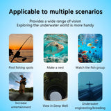 KaisoTech Underwater Fishing Camera Cable Length 30M Fish Finder 5.0 Inch IPS Display Underwater 220° Fishing Camera HD Night Vision