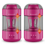 2 Pack Electric Pencil Sharpener, Fully Automatic, for Classroom, Pink