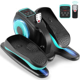 Rollingsurfer Under Desk Elliptical Machine, Electric Leg Exerciser for Seniors, Compact Seated Pedal Exerciser, Portable Elliptical Trainer with Remote Control and Non-Slip Pedals for Teens Adults rollingsurfer