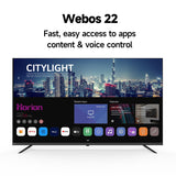 HORION 43 inch Smart TV, 4K UHD LED TV with WebOS 22, Ultra Slim Television with Mega Contrast, HDR10, Dolby Audio - Streaming Live, Bluetooth, Hdmi, WiFi ((P6D Series)