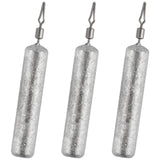 50 Pack Fishing Drop Shot Weights Lead Skinny Sinkers with Barrel Swivels Pencil Weight Bass Fishing Lead Sinker 1oz Dr.Fish