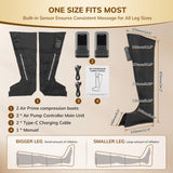 VARIPOWDER Air Compression Leg Massager, Foot and Leg Massager for Circulation and Pain Relief, Cordless Air Compression Boots with 7 Modes 5 Intensity for Home Office