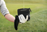 Club Scrub Golf Club and Ball Cleaning Pouch, Black, Golf Towel, Microfiber, Waterproof, Machine Washable
