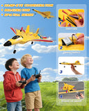 ANTSIR F22 Raptor RC Airplane, Durable Foam Remote Control Jet with Gyro & LED Lights, 2 Rechargeable Batteries, 2.4GHz RC Glider Toy Gift for Kids Boys Girls Adults