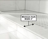 Eurotech Showers VITRA-200 56.5-59" W x 78" H Frameless Shower Door, Double Sliding with 3/8" Clear Tempered Glass (Matte Black)