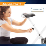 Marcy Foldable Exercise Bike with Adjustable Resistance for Cardio Workout and Strength Training NS-652 MARCY