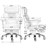 Executive Big and Tall 700lbs Office Chair with 7.83Hz Schumann Resonance Sleep Aid & Heating Stress Relief Heavy Duty