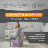 MANTRA SPORTS Yoga Ball Chair - Stability Ball and Exercise with Base for Office Desk Sitting, Active Chair for Posture & Core Support, Seat for Home Gym, Abs, Stretching, Therapy, Fast Pump Included